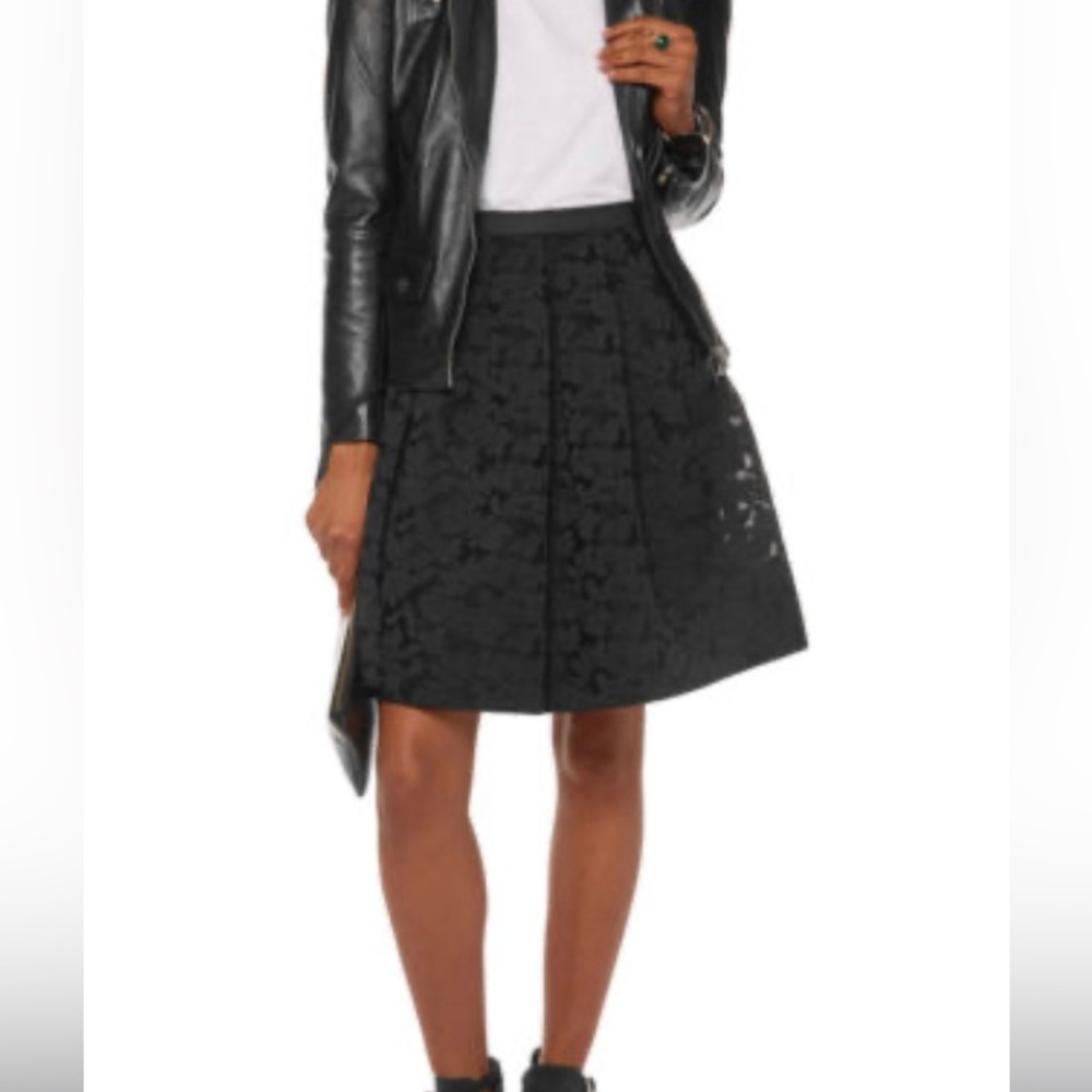 SANDRO Black Janice Skater skirt - Picture 1 of 8